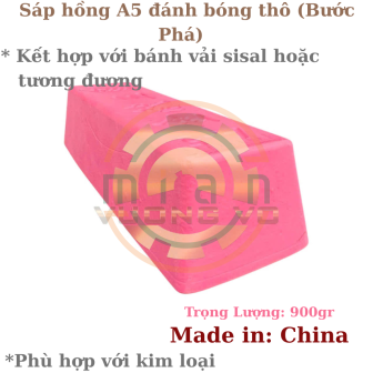 Sáp Đánh Bóng-Lơ Đánh Bóng A5 Màu Hồng  A5 950gr