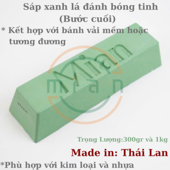 Sáp Đánh Tinh (Bước Cuối) Màu Xanh Lá Mian 1Kg