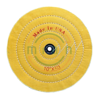 Bánh Vải Cotton Vàng 10” (250mm) 50 lớp Vải