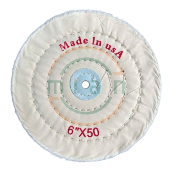 Bánh Vải Cotton Trắng 6”x 50 Lớp Vải