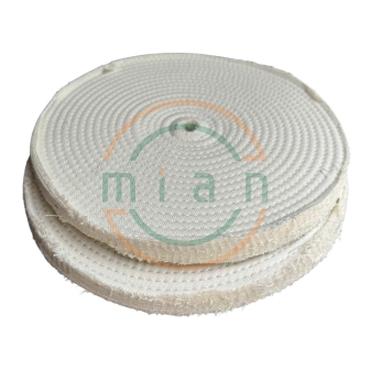 Bánh Vải Kaki Trắng-Bánh Vải Đánh Bóng Kim Loại 200mm