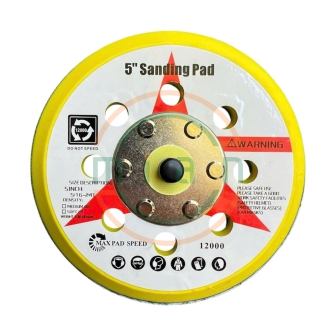 Đế Dán Nhám Tròn -Đế Gai Kích Thước 5" (125mm) 8 Lỗ Cốt M8