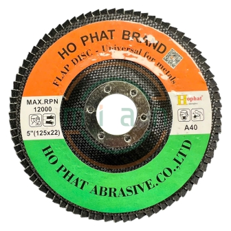Nhám Xếp Xanh Hophat 5" (125mm) Cốt 22mm